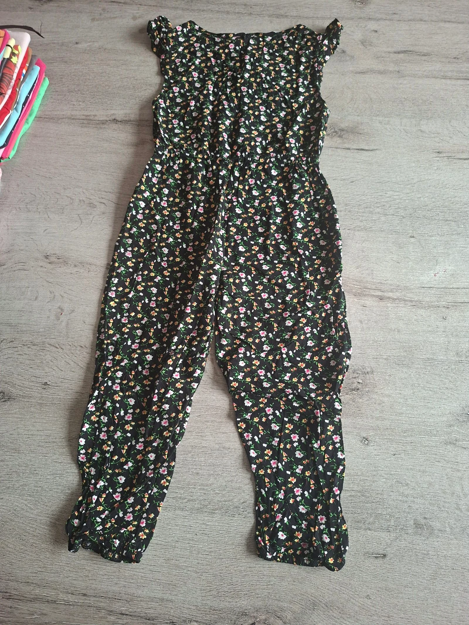 🌷F3-38🌷Meisjes jumpsuit met bloemen – Maat 122/128 (7-8 jaar) | Elegant, licht en super comfortabel🌷 – photo 5